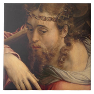 Kristus som bär kor, 1540-45 (olja på panel) kakelplatta
