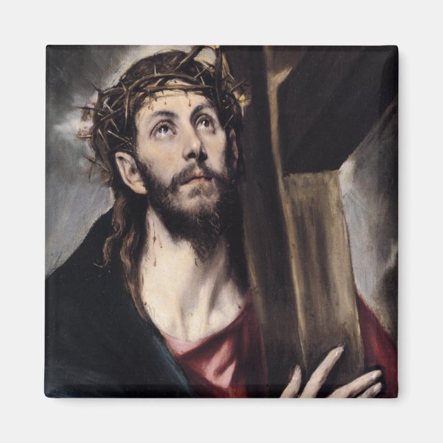 Kristus som bär Kor Magnet (Framsidan)