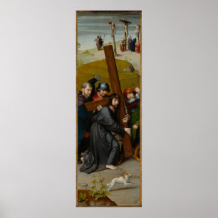 Kristus som bär kor, med crucifixionen poster