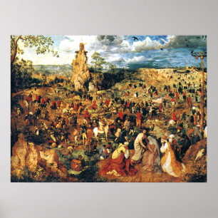 Kristus som bär Kor Pieter Bruegel den äldre Poster