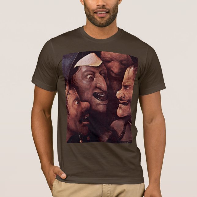 Kristus som bär kor.  Vid Hieronymu Bosch T-shirt (Framsida)