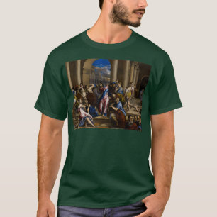 Kristus som driver penningväxlarna från Temple T Shirt