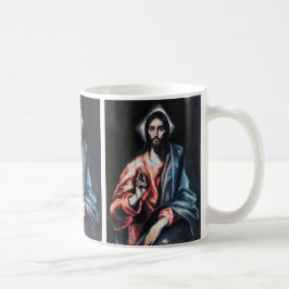 Kristus som Frälsare av El Greco Kaffemugg