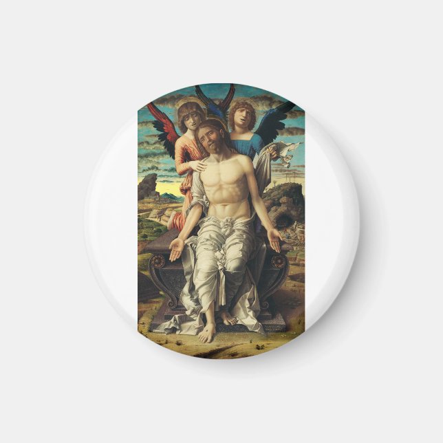 Kristus som Frälsaren av Andrea Mantegna Magnet (Framsidan)
