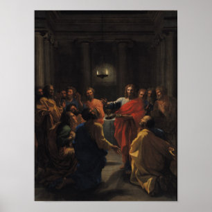 Kristus som instiftar eucharisten poster