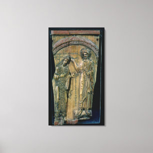 Kristus som krönar kejsaren Constantine VII Canvastryck