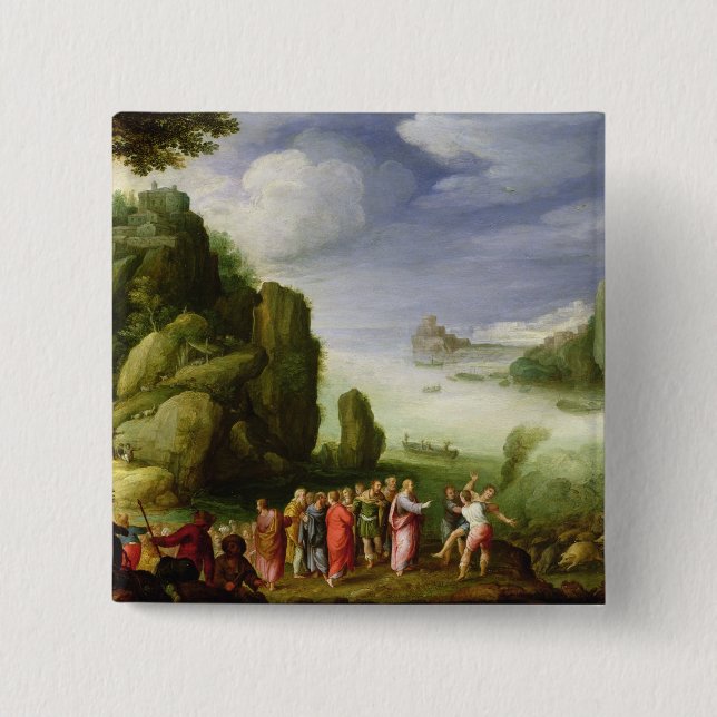 Kristus som läker det besatt av Gerasa, 1608 Knapp (Framsida)