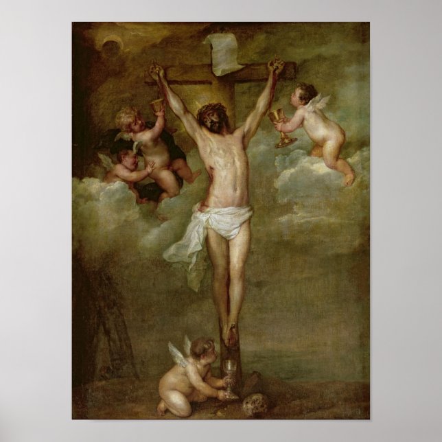 Kristus som närvarade vid änglarnas riddare poster (Framsidan)