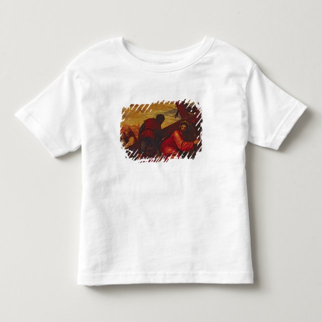 Kristus som sjunker under väga av kor t shirt (Framsida)