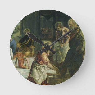 Kristus som tvättar lärjunge fot, c.1547 rund klocka