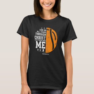 Kristus stärker mig i Religiösan Christian Hurling T Shirt