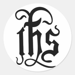 Kristus Symbol Runt Klistermärke