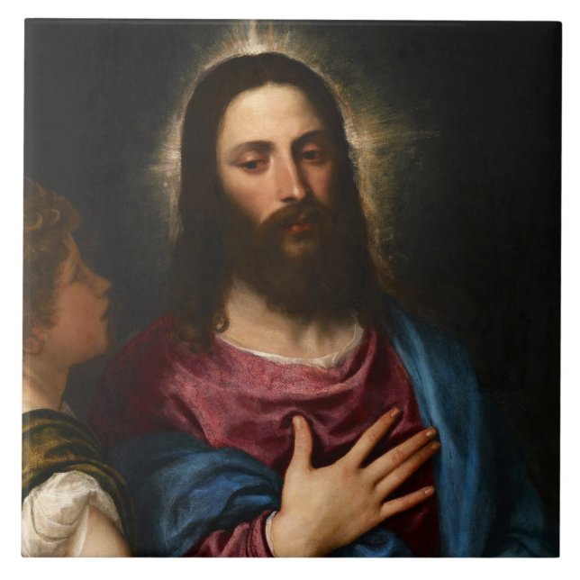 Kristus, titian kakelplatta (Framsidan)