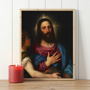 Kristus, titian, Religiösan Poster