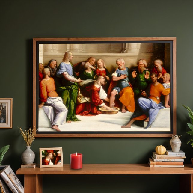 Kristus Tvättar Disciples' Feet, Garofalo Poster (Skapare uppladdad)