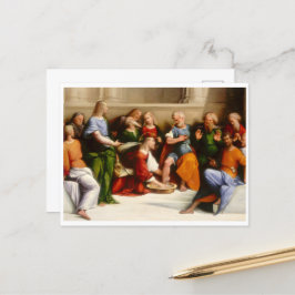 Kristus Tvättar Disciples' Feet, Garofalo Vykort