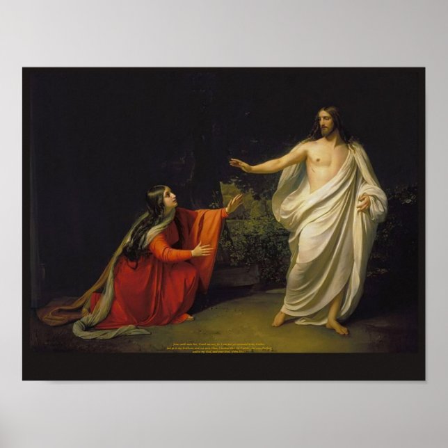 Kristus utseende för Mary Magdalene Poster (Framsidan)