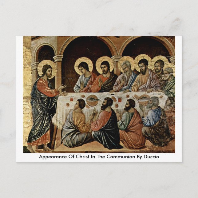 Kristus utseende i kommunen Duccio Vykort (Framsida)