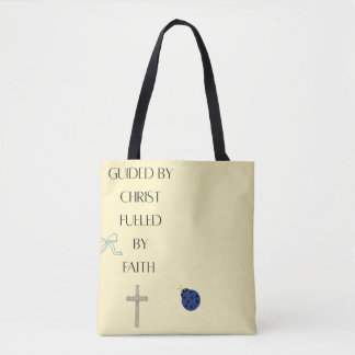 Kristus vägledd, troended Kristallig Totebag Tygkasse