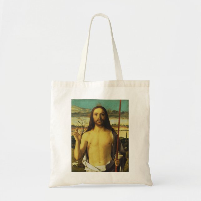 Kristus välsignar av Giovanni Bellini   Tygkasse (Framsidan)