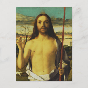 Kristus välsignelse av Giovanni Bellini Vykort