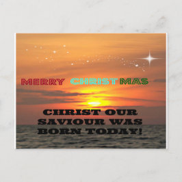 Kristus vår frälsare var född i dag! vykort