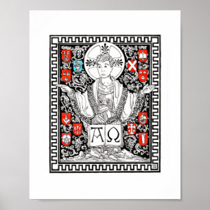 Kristus Vine 8 tum x 10 tum Skriv ut Poster