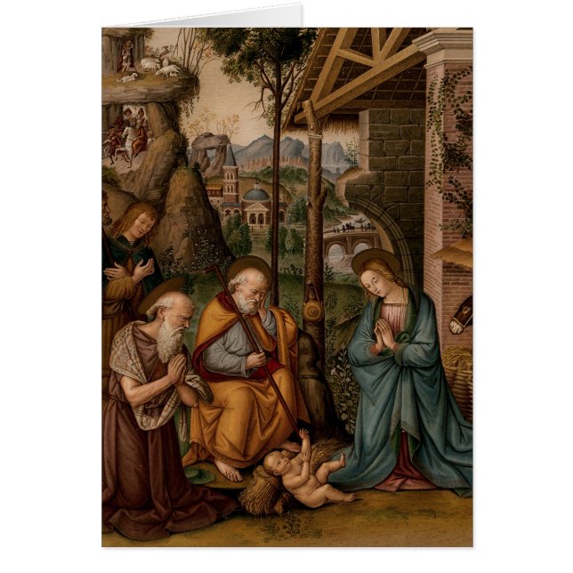 Kristus Virgin Mary St. Joseph Hälsningskort (Framsidan)