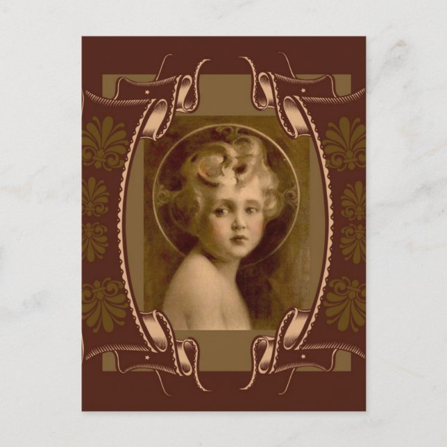 Kristusbarnet Jesus "Världens ljus" Vykort (Framsida)