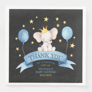 krita baby elefant STJÄRNOR BALLONGER Pappersservett