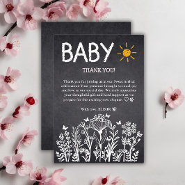 Krita Baby Vår Ritning Baby Shower Tack Kort