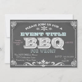 Krita BBQ-inbjudningar Inbjudningar