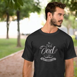 Krita Bokstäver Bästa Pappa Någonsin Fars Dag T Shirt