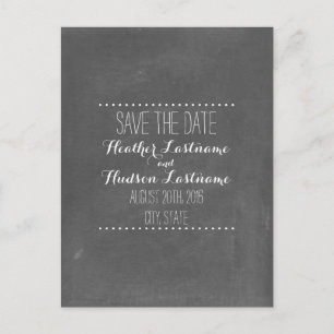 Krita Bröllop Save The Date-inbjudan Meddelande Vykort