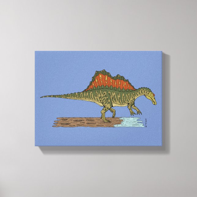 Krita dinosaurien Spinosaurus Canvastryck (Framsida)