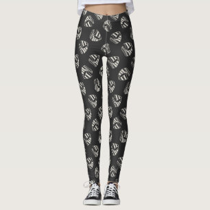 Krita dragit segelbåtmönster leggings