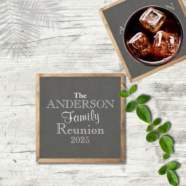 Krita Familjeåterträff Typografi Förmån Stenunderlägg (Skapare uppladdad)