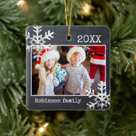 Krita Familjefoto Jul Julgransprydnad Keramik