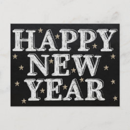 Krita gott nytt år vykort