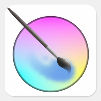 Krita icon sticker fyrkantigt klistermärke