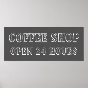 Krita Kaffebar Kök Skylt Konst Affisch