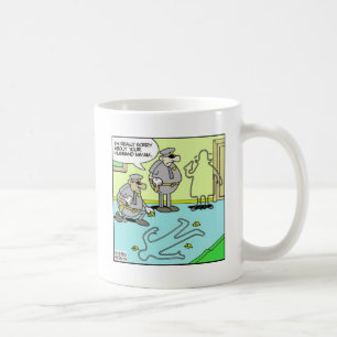 Krita Kontur Roliga Polispresenter & Samlarobjekt Kaffemugg