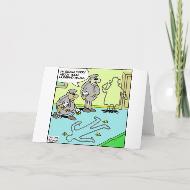 Krita Kontur Roliga Polispresenter & Samlarobjekt Kort (Framsida)