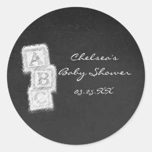 Krita Krita Baby Shower Block Favor Klistermärken