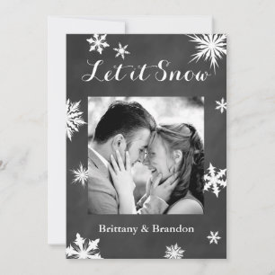 Krita Låt det snöa Holiday Foto Kort