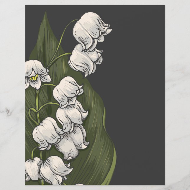 Krita Lilies Valley Journal Scrapbookpapper (Framsida)