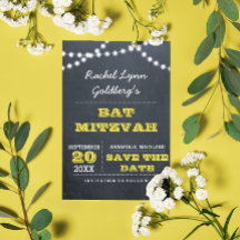 Krita Ljus Guld Bat Mitzvah Spara Datum