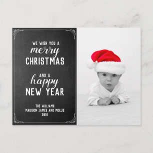 Krita Merry Christmas  Nyårs Holiday Foto Vykort