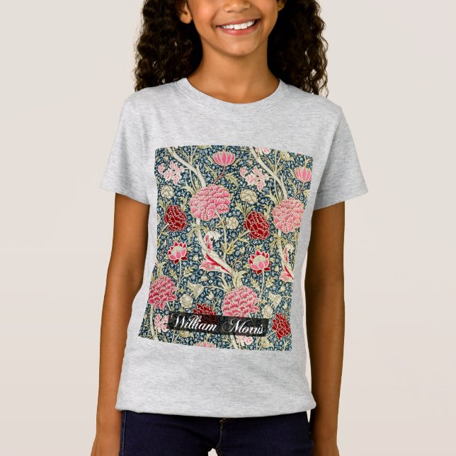 Krita Mönster - blommor&blad - WilliamMorris T Shirt (Framsida)