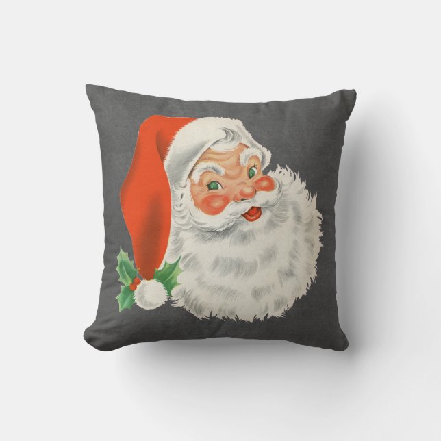 Krita Print Vintage Tomte Jul Kudde (Framsida)